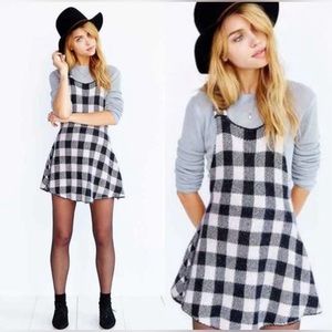 FL&L KNITZ: Plaid Overall Dress